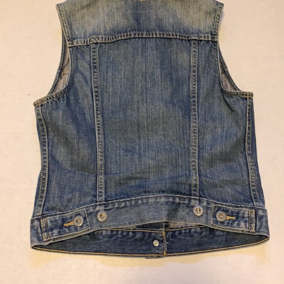 Levi’s Red Tab Blue Denim Vest - Women’s Size Small - Picture 7 of 9